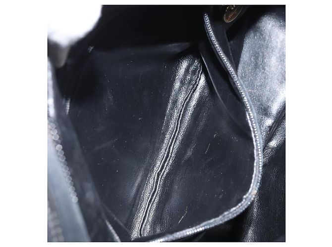 Borsa a Spalla Salvatore Ferragamo in Tela Nera e Oro Auth 166679 Nero D'oro - vista 21