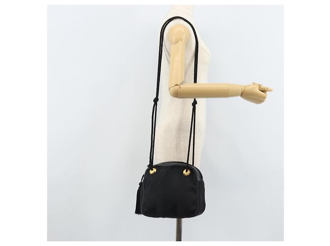 Borsa a Spalla Salvatore Ferragamo in Tela Nera e Oro Auth 166679 Nero D'oro - vista 22