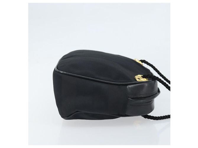 Borsa a Spalla Salvatore Ferragamo in Tela Nera e Oro Auth 166679 Nero D'oro - vista 3