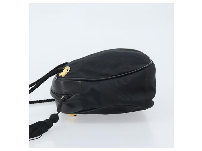 Borsa a Spalla Salvatore Ferragamo in Tela Nera e Oro Auth 166679 Nero D'oro - vista 4