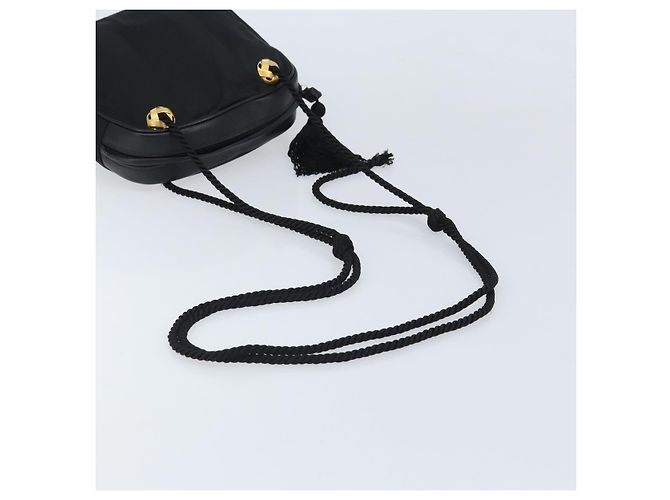 Borsa a Spalla Salvatore Ferragamo in Tela Nera e Oro Auth 166679 Nero D'oro - vista 7