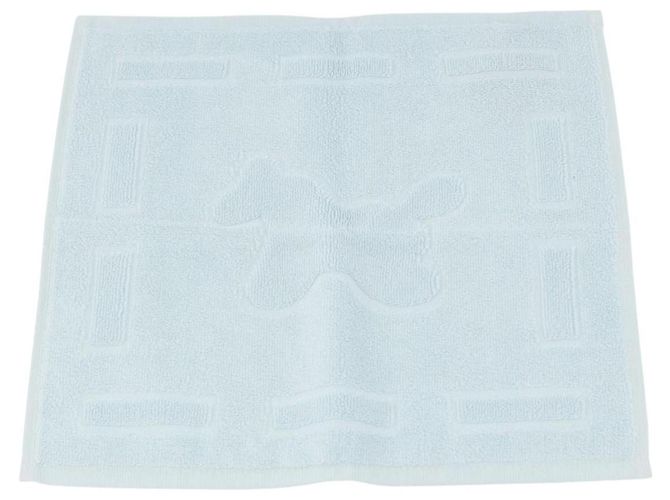 Hermès HERMES Handtuch Baumwolle 2er Set Weiß Hellblau Auth 173276A - Ansicht 2