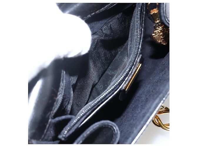 Borsa a Spalla in Pelle Nera e Oro GUCCI 004 056 0219 Auth fm5081 Nero D'oro - vista 11