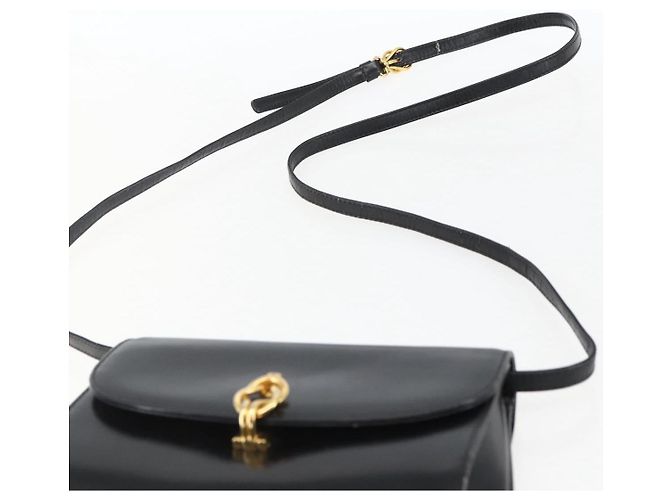 Borsa a Spalla in Pelle Nera e Oro GUCCI 004 056 0219 Auth fm5081 Nero D'oro - vista 14