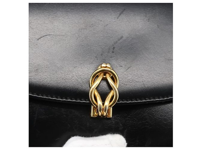 Borsa a Spalla in Pelle Nera e Oro GUCCI 004 056 0219 Auth fm5081 Nero D'oro - vista 18