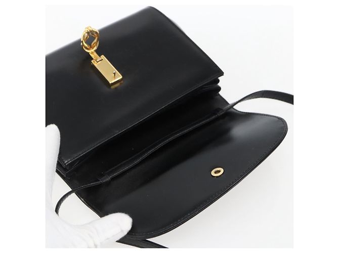 Borsa a Spalla in Pelle Nera e Oro GUCCI 004 056 0219 Auth fm5081 Nero D'oro - vista 19