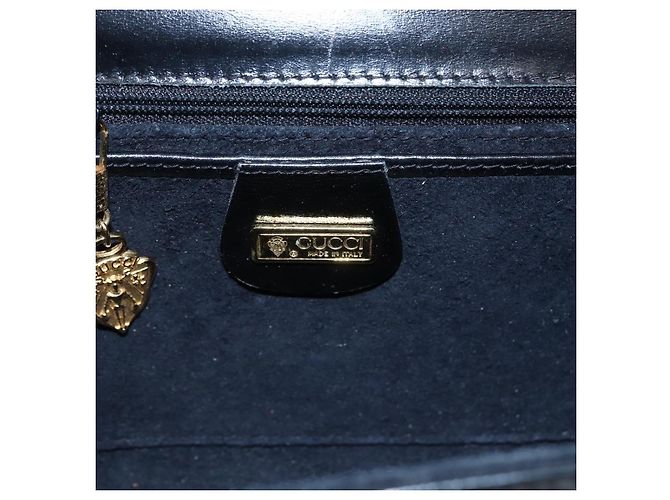 Borsa a Spalla in Pelle Nera e Oro GUCCI 004 056 0219 Auth fm5081 Nero D'oro - vista 20