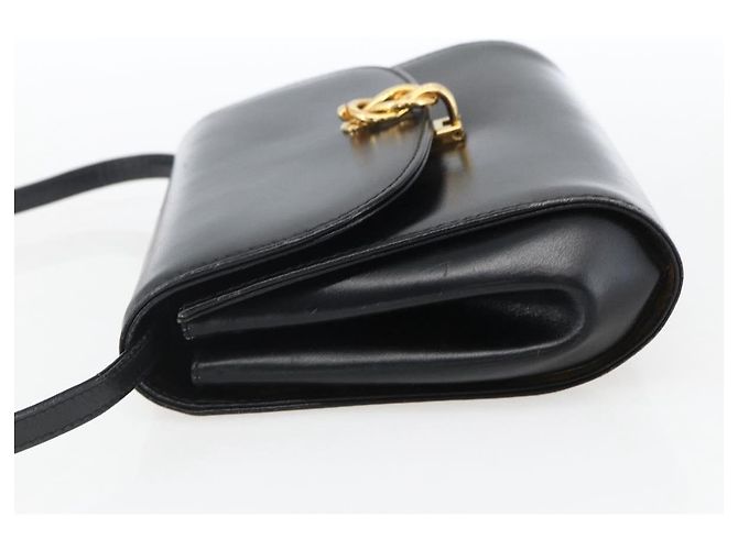 Borsa a Spalla in Pelle Nera e Oro GUCCI 004 056 0219 Auth fm5081 Nero D'oro - vista 3