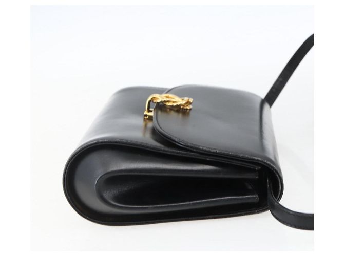 Borsa a Spalla in Pelle Nera e Oro GUCCI 004 056 0219 Auth fm5081 Nero D'oro - vista 4