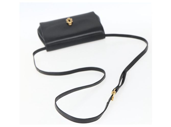 Borsa a Spalla in Pelle Nera e Oro GUCCI 004 056 0219 Auth fm5081 Nero D'oro - vista 7