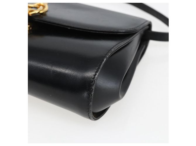 Borsa a Spalla in Pelle Nera e Oro GUCCI 004 056 0219 Auth fm5081 Nero D'oro - vista 9