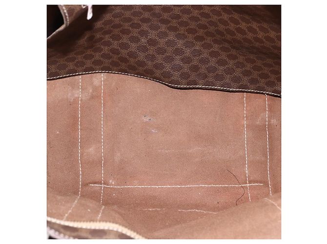 Céline Borsa tote in tela Macadam CELINE in pelle PVC marrone oro Auth ep13478 D'oro - vista 10