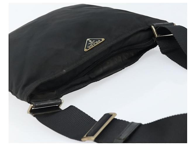 Borsa a Spalla PRADA Nylon Nera Auth 170396 Nero - vista 6