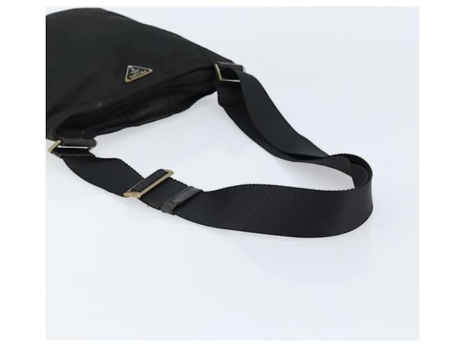 Borsa a Spalla PRADA Nylon Nera Auth 170396 Nero - vista 7