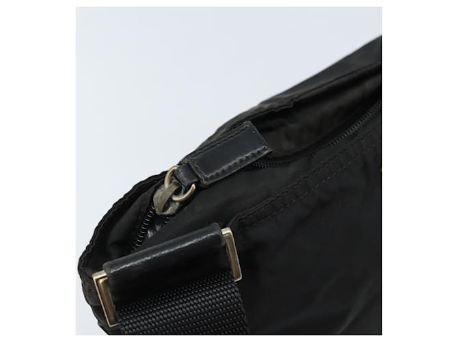 Borsa a Spalla PRADA Nylon Nera Auth 170396 Nero - vista 9