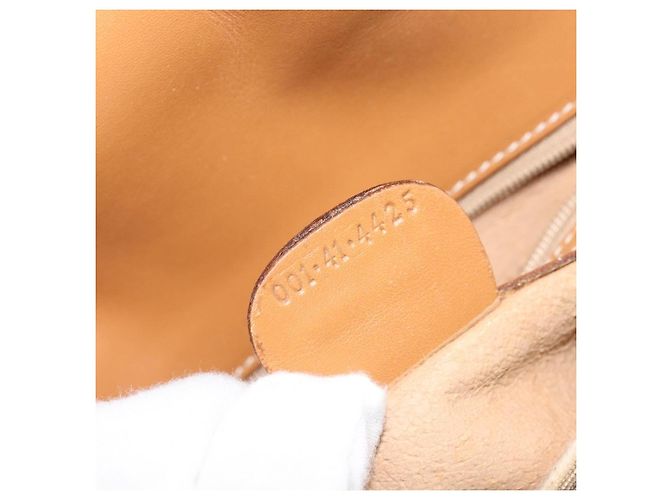 Gucci Borsa a Spalla Micro GG Supreme PVC Beige Oro 001 41 4425 Auth 172085 - vista 12