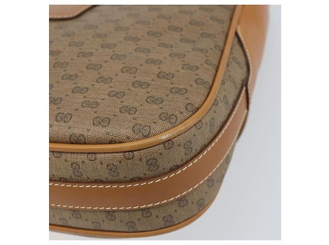 Gucci Borsa a Spalla Micro GG Supreme PVC Beige Oro 001 41 4425 Auth 172085 - vista 15