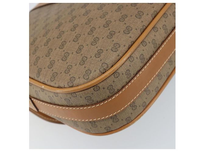 Gucci Borsa a Spalla Micro GG Supreme PVC Beige Oro 001 41 4425 Auth 172085 - vista 16