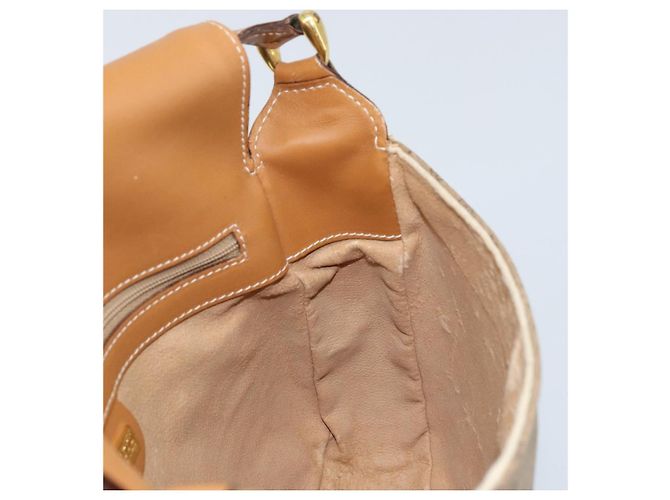 Gucci Borsa a Spalla Micro GG Supreme PVC Beige Oro 001 41 4425 Auth 172085 - vista 20