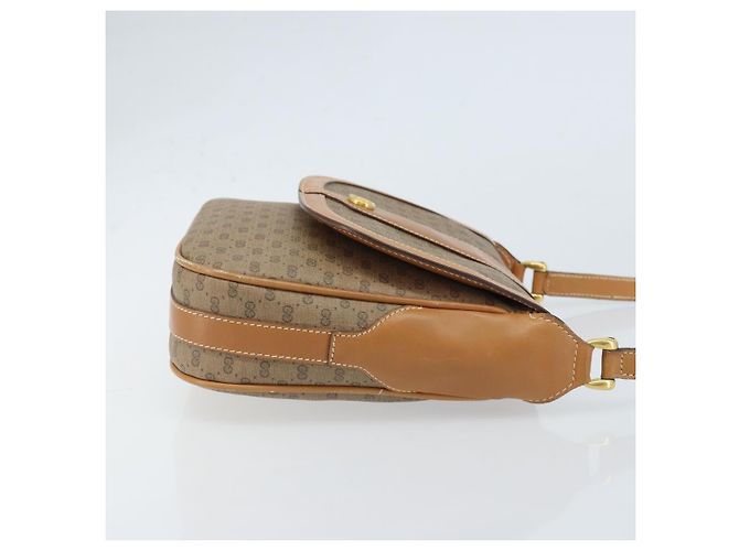 Gucci Borsa a Spalla Micro GG Supreme PVC Beige Oro 001 41 4425 Auth 172085 - vista 3