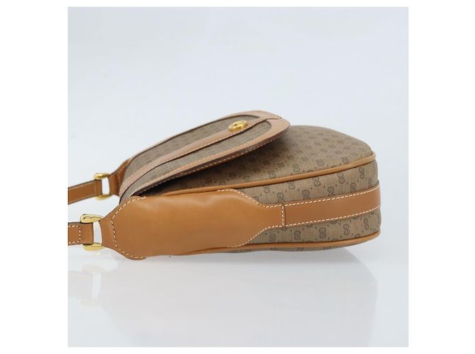 Gucci Borsa a Spalla Micro GG Supreme PVC Beige Oro 001 41 4425 Auth 172085 - vista 4