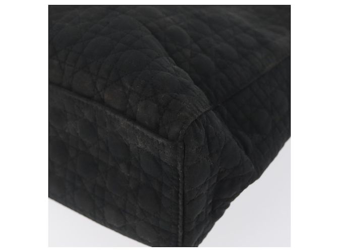 Borsa Canage in nylon nero e oro Christian Dior Auth bs33545 D'oro - vista 14