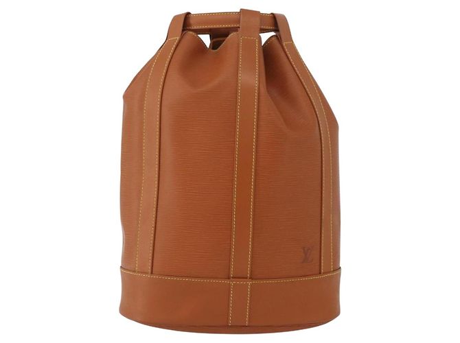 LOUIS VUITTON Borsa a Spalla Epi Randonnee PM Zipangu Oro M52358 LV Auth ep13498V - vista 13