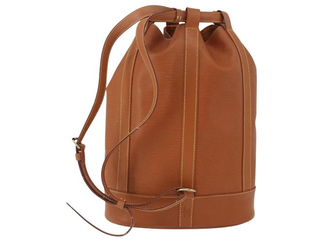 LOUIS VUITTON Borsa a Spalla Epi Randonnee PM Zipangu Oro M52358 LV Auth ep13498V - vista 2