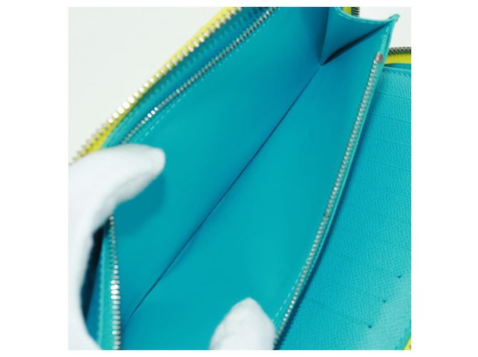 Cartera Vertical Zippy Playground LOUIS VUITTON Amarilla M82005 Auth 171843M Amarillo - vista 11