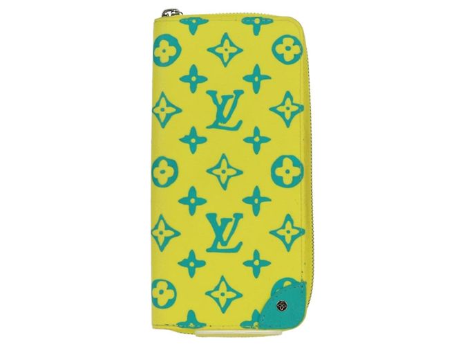 Cartera Vertical Zippy Playground LOUIS VUITTON Amarilla M82005 Auth 171843M Amarillo - vista 13
