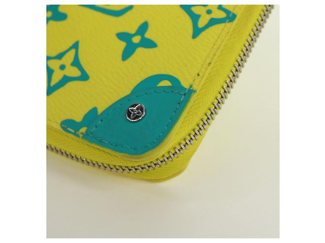 Cartera Vertical Zippy Playground LOUIS VUITTON Amarilla M82005 Auth 171843M Amarillo - vista 14
