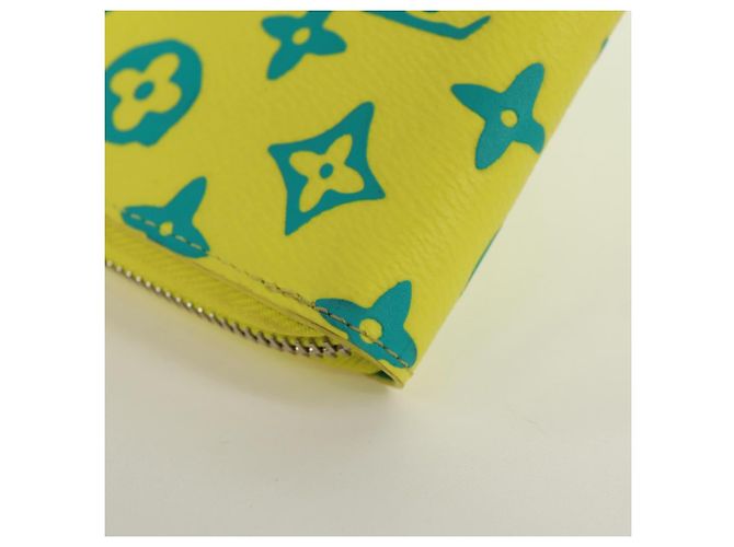 Cartera Vertical Zippy Playground LOUIS VUITTON Amarilla M82005 Auth 171843M Amarillo - vista 16