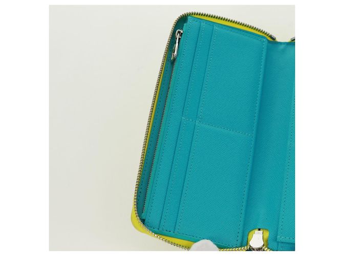 Cartera Vertical Zippy Playground LOUIS VUITTON Amarilla M82005 Auth 171843M Amarillo - vista 17