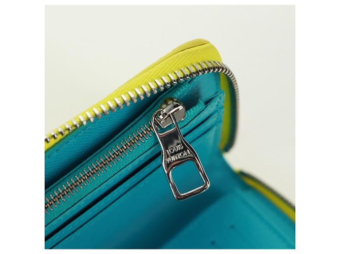 Cartera Vertical Zippy Playground LOUIS VUITTON Amarilla M82005 Auth 171843M Amarillo - vista 19