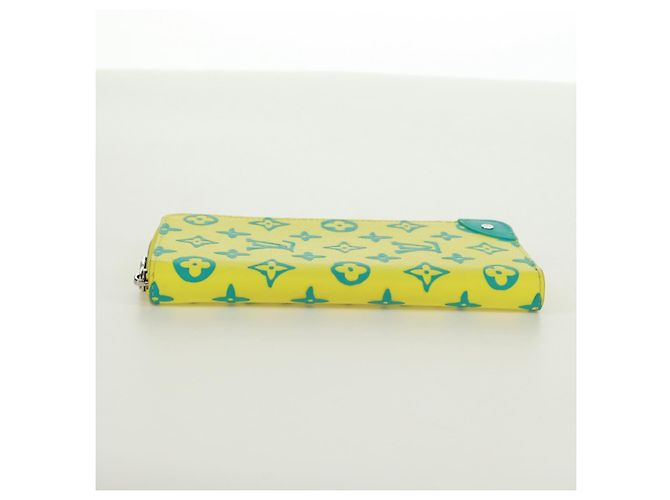 Cartera Vertical Zippy Playground LOUIS VUITTON Amarilla M82005 Auth 171843M Amarillo - vista 4