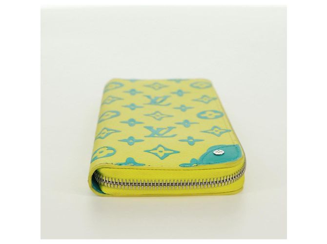 Cartera Vertical Zippy Playground LOUIS VUITTON Amarilla M82005 Auth 171843M Amarillo - vista 6
