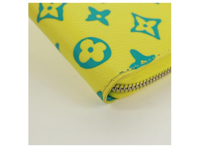 Cartera Vertical Zippy Playground LOUIS VUITTON Amarilla M82005 Auth 171843M Amarillo - vista 7