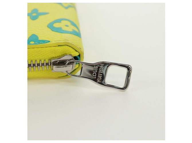 Cartera Vertical Zippy Playground LOUIS VUITTON Amarilla M82005 Auth 171843M Amarillo - vista 8