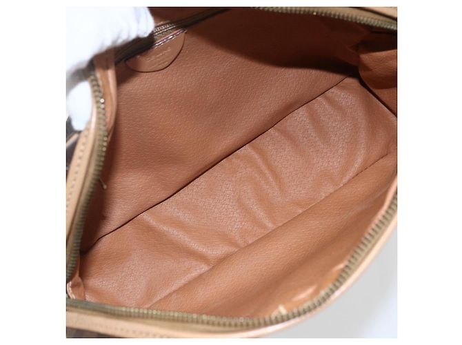 Céline Borsa a Spalla in Tela Macadam CELINE in Pelle PVC Marrone Oro Auth ep13312 D'oro - vista 10