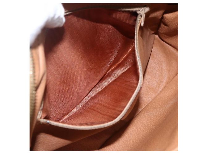 Céline Borsa a Spalla in Tela Macadam CELINE in Pelle PVC Marrone Oro Auth ep13312 D'oro - vista 11