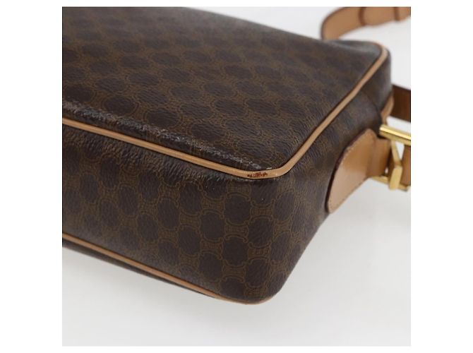 Céline Borsa a Spalla in Tela Macadam CELINE in Pelle PVC Marrone Oro Auth ep13312 D'oro - vista 16