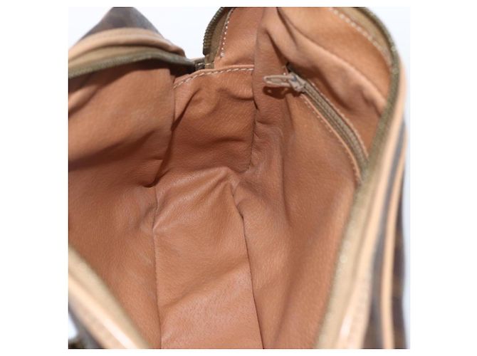 Céline Borsa a Spalla in Tela Macadam CELINE in Pelle PVC Marrone Oro Auth ep13312 D'oro - vista 19