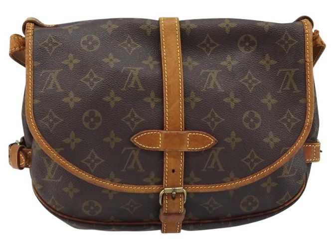 LOUIS VUITTON Borsa a Spalla Monogram Saumur 30 M42256 LV Auth ka2534 Monogramma - vista 2