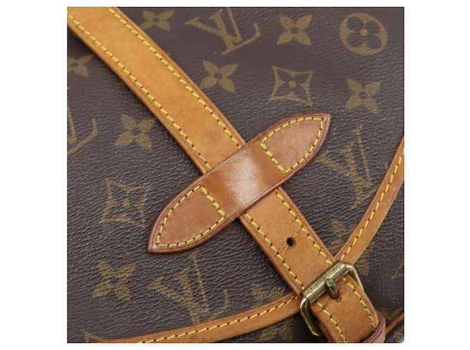 LOUIS VUITTON Borsa a Spalla Monogram Saumur 30 M42256 LV Auth ka2534 Monogramma - vista 24