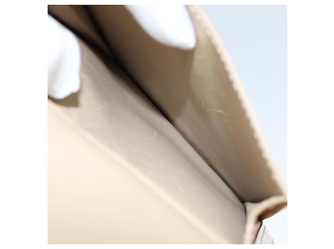 LOUIS VUITTON Bolsa Accesorio Motto Monogram Vernis Beige M91136 LV Auth ka2577 - vista 11
