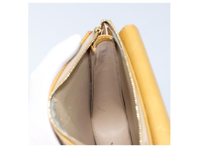 LOUIS VUITTON Bolsa Accesorio Motto Monogram Vernis Beige M91136 LV Auth ka2577 - vista 17