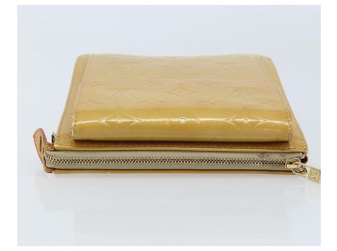 LOUIS VUITTON Bolsa Accesorio Motto Monogram Vernis Beige M91136 LV Auth ka2577 - vista 5