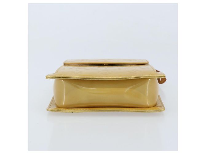 LOUIS VUITTON Bolsa Accesorio Motto Monogram Vernis Beige M91136 LV Auth ka2577 - vista 6