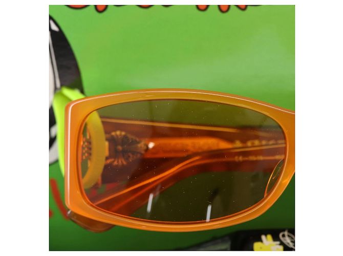 Chrome Hearts ULEIN Collaboration Car Figure Sunglasses Set Auth 171176SM Orange - view 16