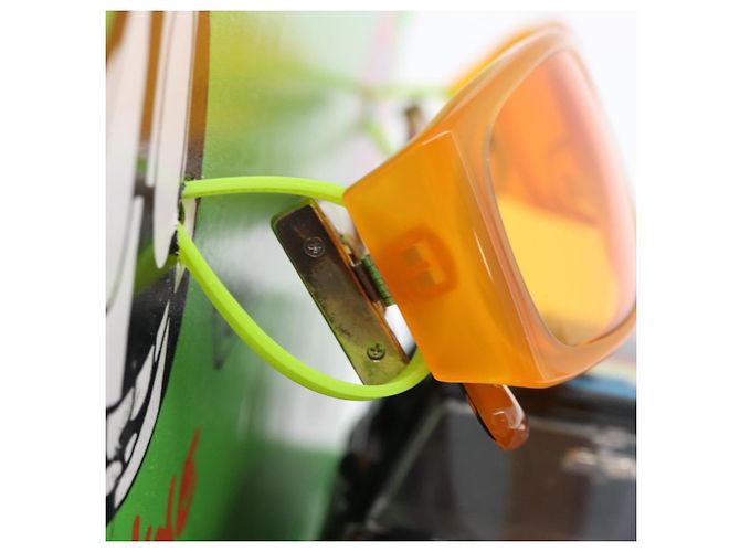 Chrome Hearts ULEIN Collaboration Car Figure Sunglasses Set Auth 171176SM Orange - view 18